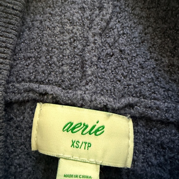 Aerie Cozy Up Waffle Sweater Hoodie - Picture 5 of 6